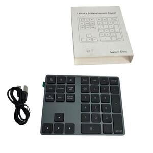 Bluetooth Number Pad, Lekvey Aluminum Rechargeable Wireless Numeric Keypad 34 Ky